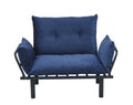 Sona Futon Beautiful Seat Blue Metal Metal