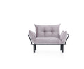 Sona Futon Beautiful Seat Gray Metal Metal