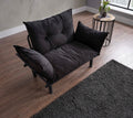 Sona Futon Beautiful Seat Black Metal Metal