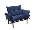 Sona Futon Beautiful Seat Blue Metal Metal