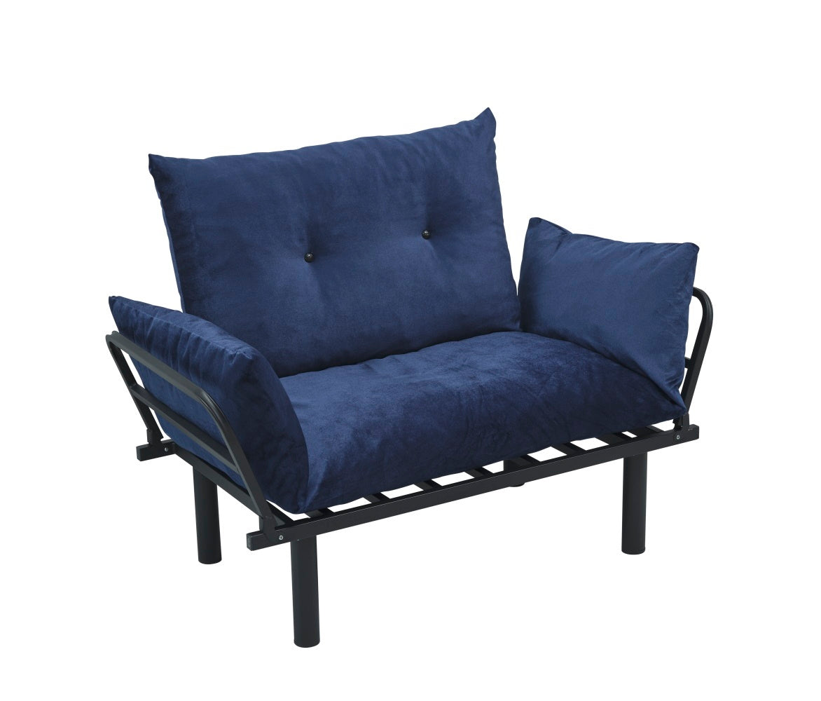 Sona Futon Beautiful Seat Blue Metal Metal