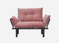 Sona Futon Beautiful Seat Pink Metal Metal