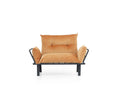 Sona Futon Beautiful Seat Mustard Metal Metal