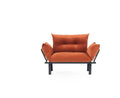 Sona Futon Beautiful Seat Orange Metal Metal