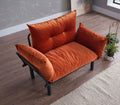 Sona Futon Beautiful Seat Orange Metal Metal