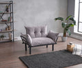 Sona Futon Beautiful Seat Gray Metal Metal