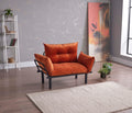 Sona Futon Beautiful Seat Orange Metal Metal