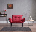 Sona Futon Beautiful Seat Red Metal Metal