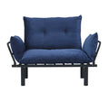 Sona Futon Beautiful Seat Blue Metal Metal