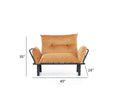 Sona Futon Beautiful Seat Mustard Metal Metal