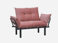 Sona Futon Beautiful Seat Pink Metal Metal