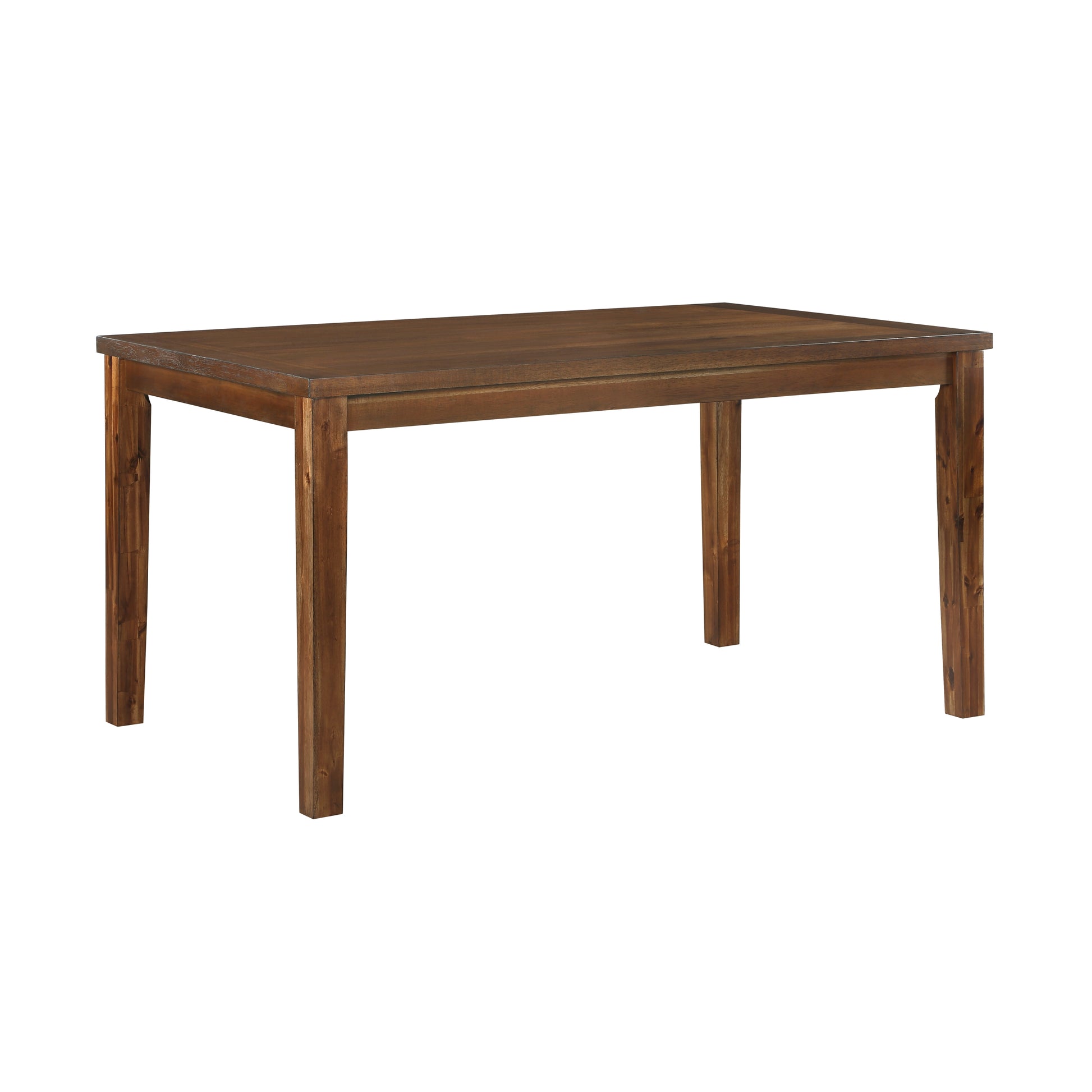 Transitional Styling 7 Piece Pack Dinette Set Cherry Finish Dining Table And 6X Side Chairs Textured Fabric Upholstered Seat Wooden Classic Look Furniture Cherry Wood