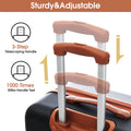 3 Piece Luggage Set Hardside Spinner Suitcase With Tsa Lock 20