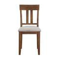 Transitional Styling 7 Piece Pack Dinette Set Cherry Finish Dining Table And 6X Side Chairs Textured Fabric Upholstered Seat Wooden Classic Look Furniture Cherry Wood