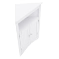 Sideboard Cabinet,Corner Cabinet,Bathroom Floor Corner Cabinet With Doors And Shelves, Kitchen, Living Room,Free Standing Storage Cabinet For Bathroom White Mdf