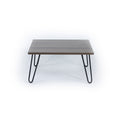 Lona 4 Metal Legs Coffee Table For Living Room White Wood