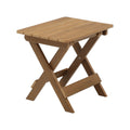 Hips Material Outdoor Bistro Set Foldable Small Table And Chair Set With 2 Chairs And Rectangular Table, Teak Teak Hdpe