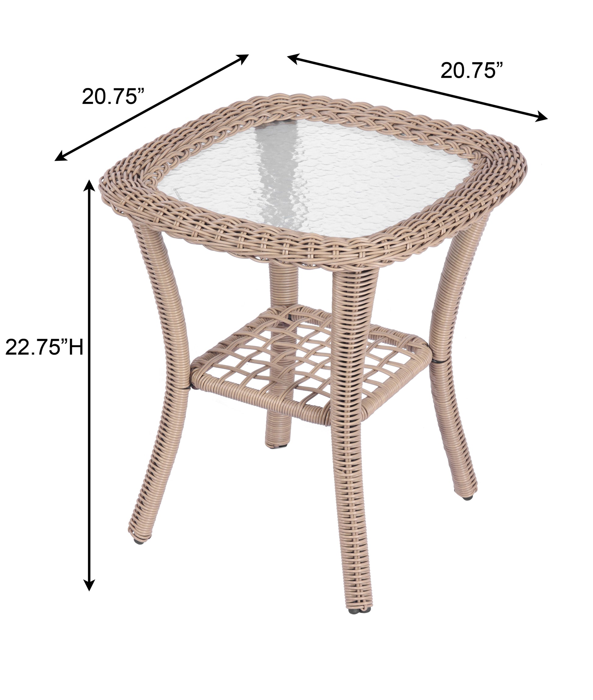 3 Pieces Outdoor Wicker Swive Rocking Chair Set, Patio Bistro Sets With 2 Rattan Rocker Chairs And Glass Coffee Table For Backyard Natural Wicker