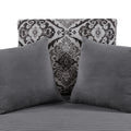 Swivel Accent Barrel Chair With 5 Movable Pillow 360 Degree Swivel Round Sofa Chair For Living Room,Bedroom, Hotel, Grey Grey Foam Corduroy