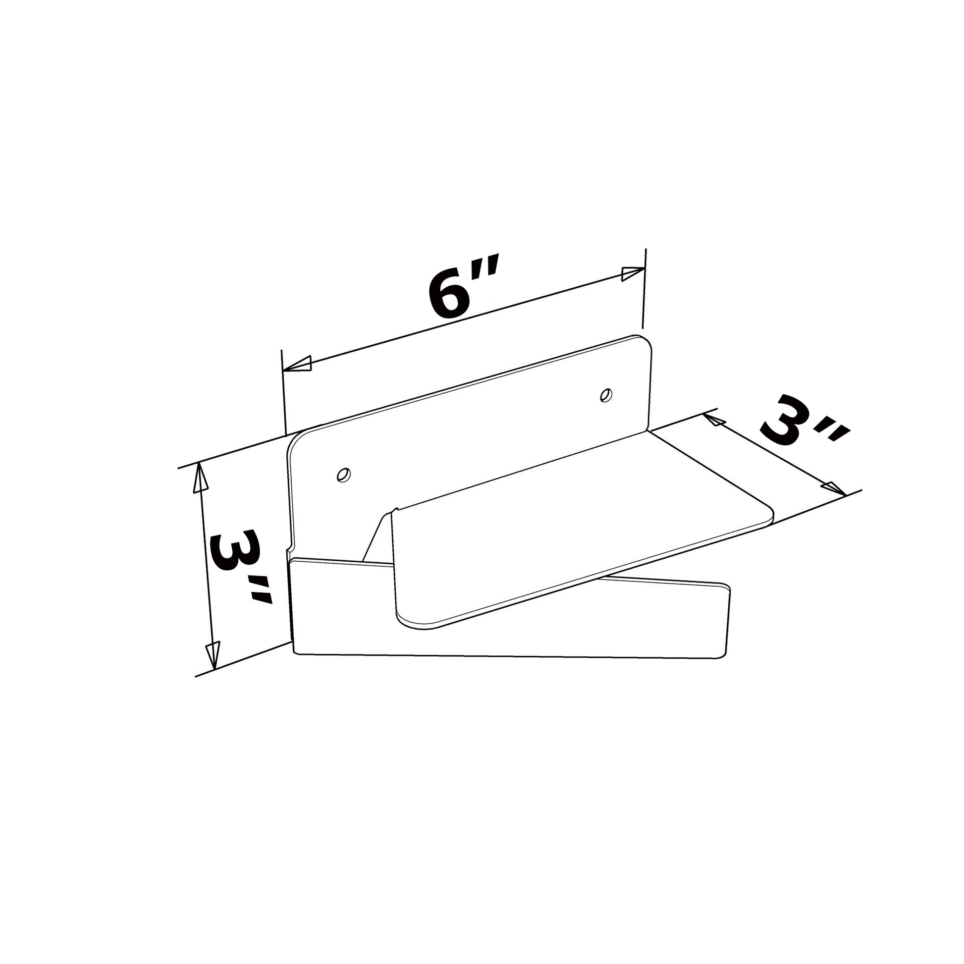 Locus 3 Pieces Wall Shelf Dream Read Beautiful Blue Metal