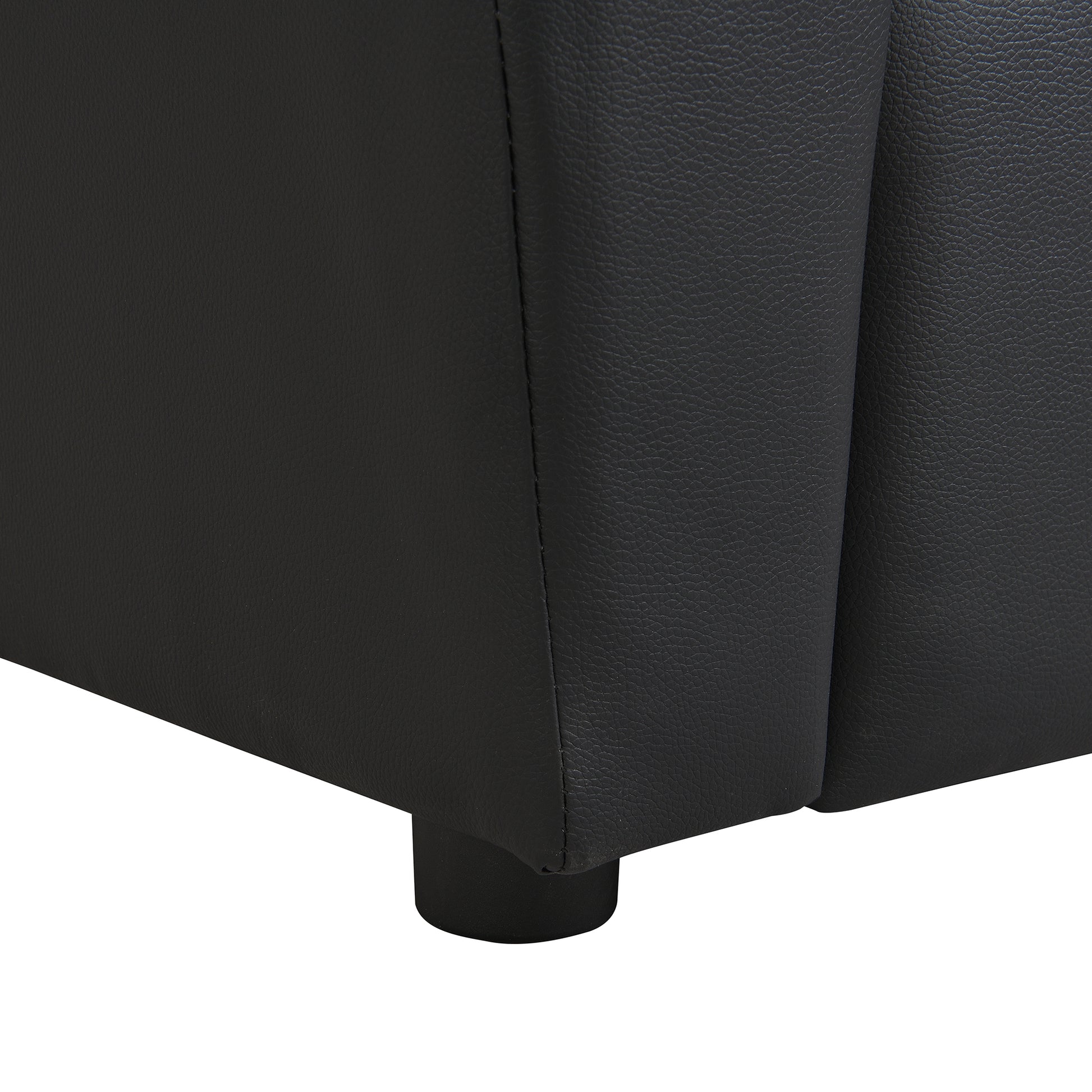 Kids Recliner Chair Black Pvc Black Pvc