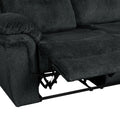 Home Theater Seating Manual Reclining Sofa With Cup Holders,Hide Away Storage, 2 Usb Ports And 2 Power Sockets For Living Room, Bedroom, Dark Blue Dark Blue Foam Velvet