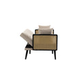 Coolmore Velvet Sofaaccent Sofa .Seat Sofa With Metal Feet Beige Primary Living Space Modern Foam Velvet