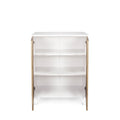 Karina Wood Base Shoe Cabinet Cream Wood