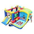 7 In 1 Inflatable Bounce House, Bouncy House With Ball Pit For Kids Indoor Outdoor Party Family Fun, Obstacles, Toddler Jump Bouncy Castle With Ball Pit For Birthday Party Gifts Multicolor Oxford Fabric