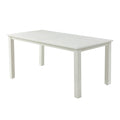 Hips Patio Furniture Dining Chair And Table, 5 Pieces 4 Dining Chairs 1 Dining Table Backyard Conversation Garden Poolside Balcony White White Hdpe