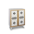 Karina Wood Base Shoe Cabinet Cream Wood