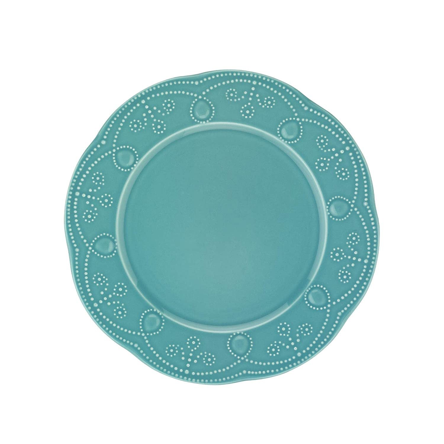 Fulya 12 Pieces Dinnerware Set Turquoise Porcelain