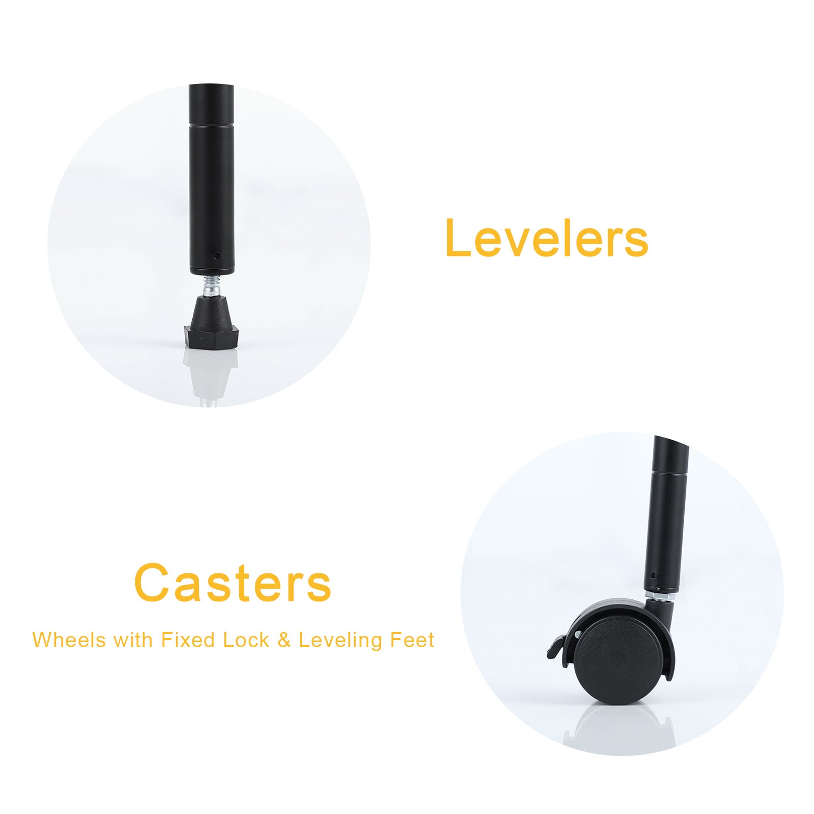 Yssoa Heavy Duty 6 Shelf Shelving With Wheels, With Hanging Hooks, Wire Shelving, Adjustable Storage Units, 17'' D X 11'' W X 63'' H, 6 Tier, Black Black Aluminum