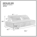 Morden Sofa Minimalist Modular Sofa Sofadaybed Ideal For Living, Family, Bedroom, And Guest Spaces Beige Beige Upholstered