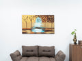 Wandela Wall Canvas Paintings 47'' X 27'' Landscape Unframed Mustard Yellow Oversized 41In Hand Painted Art Fall Canvas