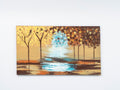Wandela Wall Canvas Paintings 47'' X 27'' Landscape Unframed Mustard Yellow Oversized 41In Hand Painted Art Fall Canvas
