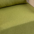 Coolmore 360 Degree Swivel Barrel Club Chair With One Pillow,Modern Comfortable Upholstered Accent Chair,Linen Accent Chair For Living Room,Bedroom Green Linen Green Primary Living Space Modern Foam Linen