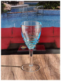 Swirl Plastic Wine Glasses Set Of 4 12Oz , Bpa Free Acrylic Wine Glass Set, Unbreakable Red Wine Glasses, White Wine Glasses Blue Acrylic