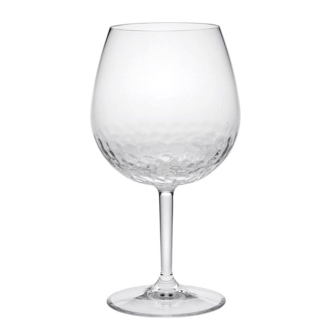 Plastic Wine Glasses Set Of 4 22Oz , Bpa Free Tritan Hammer Wine Glass Set, Unbreakable Red Wine Glasses, White Wine Glasses Clear Glass