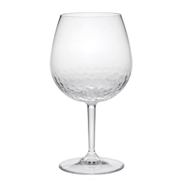 Plastic Wine Glasses Set Of 4 22Oz , Bpa Free Tritan Hammer Wine Glass Set, Unbreakable Red Wine Glasses, White Wine Glasses Clear Glass