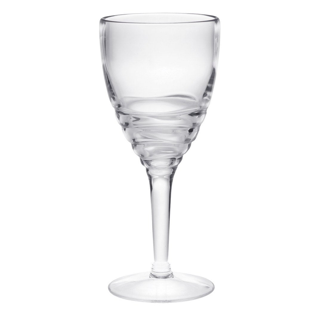 Swirl Plastic Wine Glasses Set Of 4 12Oz , Bpa Free Acrylic Wine Glass Set, Unbreakable Red Wine Glasses, White Wine Glasses Clear Acrylic