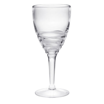 Swirl Plastic Wine Glasses Set Of 4 12Oz , Bpa Free Acrylic Wine Glass Set, Unbreakable Red Wine Glasses, White Wine Glasses Clear Acrylic
