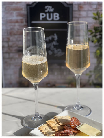 Tritan Lexington Plastic Champagne Flutes Set Of 4 10Oz , Unbreakable Mimosa Glasses Plastic Champagne Glasses, Wedding Champagne Flutes Clear Glass