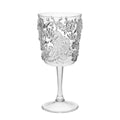 Paisley Plastic Wine Glasses Set Of 4 13Oz , Bpa Free Acrylic Wine Glass Set, Unbreakable Red Wine Glasses, White Wine Glasses Clear Acrylic