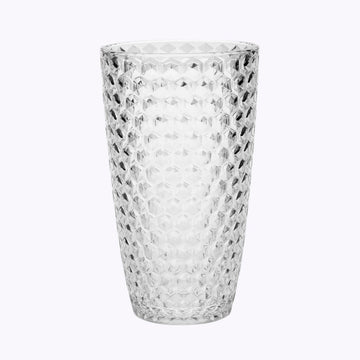Diamond Cut Acrylic Glasses Drinking Set Of 4 19Oz , Plastic Drinking Glasses, Bpa Free Cocktail Glasses, Drinkware Set, Drinking Water Glasses Clear Acrylic