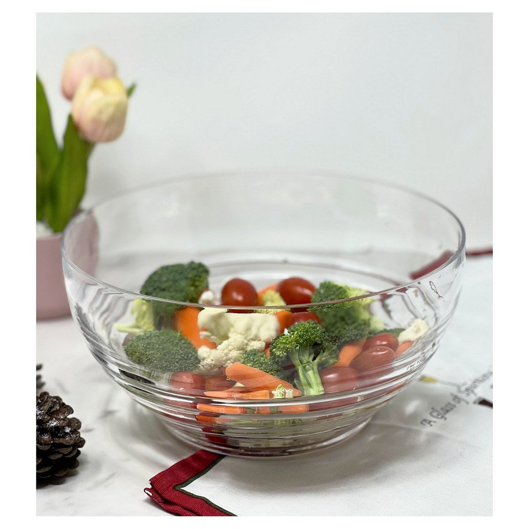 Swirl Acrylic Serving Bowls, Unbreakable Large Plastic Bowls, Soup Bowls, Salad Bowls, Cereal Bowl For Snacks, Bpa Free Clear Acrylic