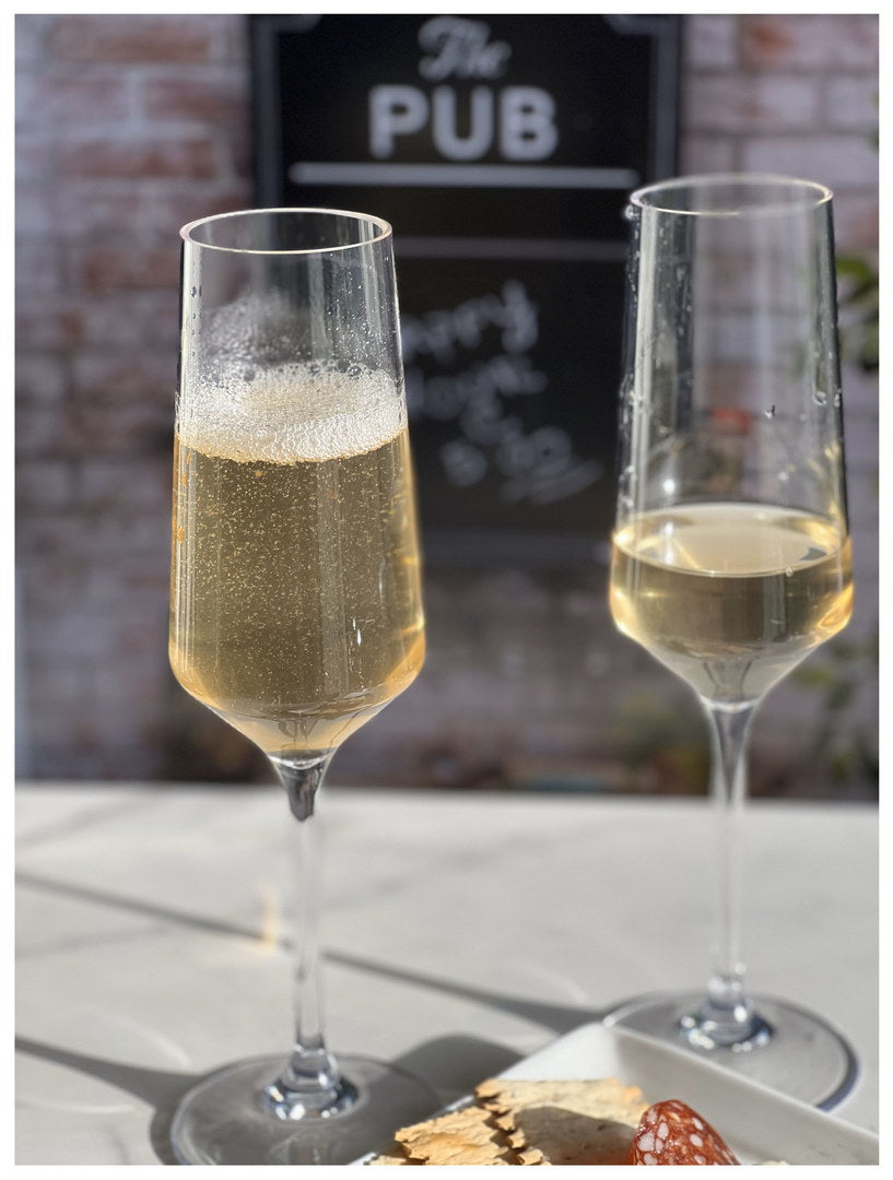 Tritan Lexington Plastic Champagne Flutes Set Of 4 10Oz , Unbreakable Mimosa Glasses Plastic Champagne Glasses, Wedding Champagne Flutes Clear Glass