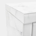 Modern Design Tempered Glass Marble Texture Vanity Table Dressing Table For Bedroom, Living Room White Marble Mdf Glass