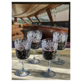 Paisley Plastic Wine Glasses Set Of 4 13Oz , Bpa Free Acrylic Wine Glass Set, Unbreakable Red Wine Glasses, White Wine Glasses Blue Acrylic