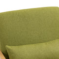 Coolmore 360 Degree Swivel Barrel Club Chair With One Pillow,Modern Comfortable Upholstered Accent Chair,Linen Accent Chair For Living Room,Bedroom Green Linen Green Primary Living Space Modern Foam Linen